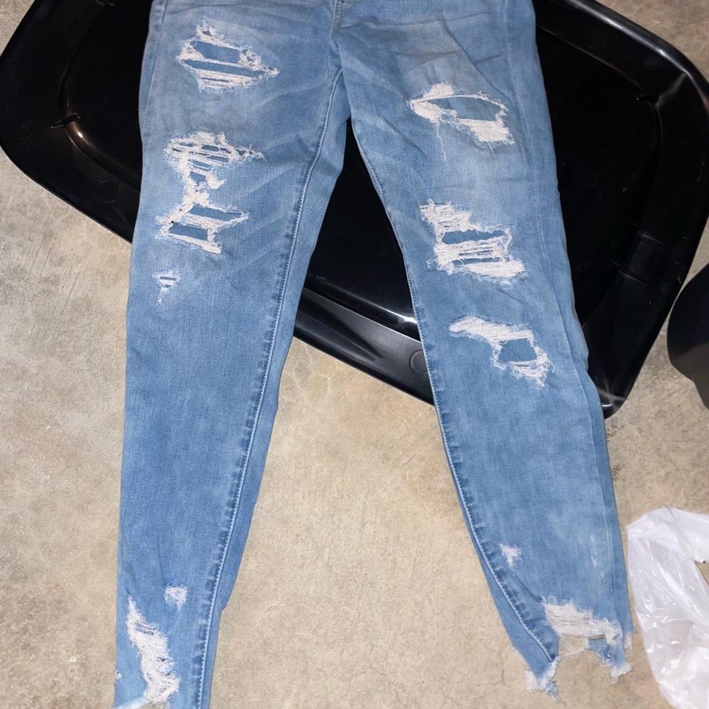 American eagle light wash 360°(next level) stretch jeans size US 10